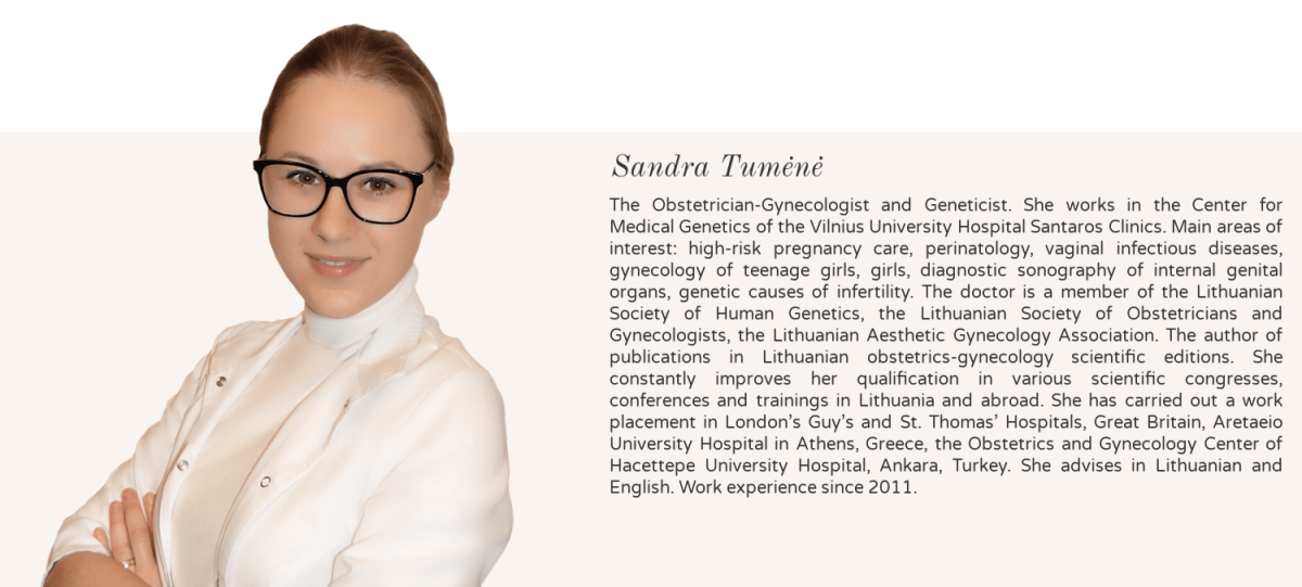 Sandra Tumėnė - obstetrician-gynecologist